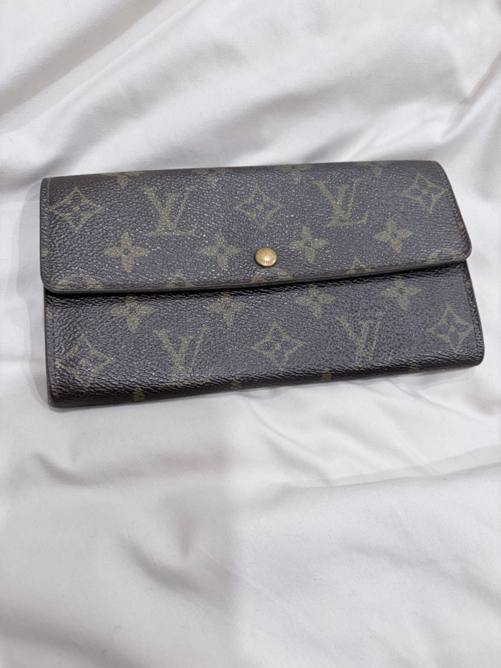 Authentic Louis Vuitton Monogram Canvas Brown Wallet
